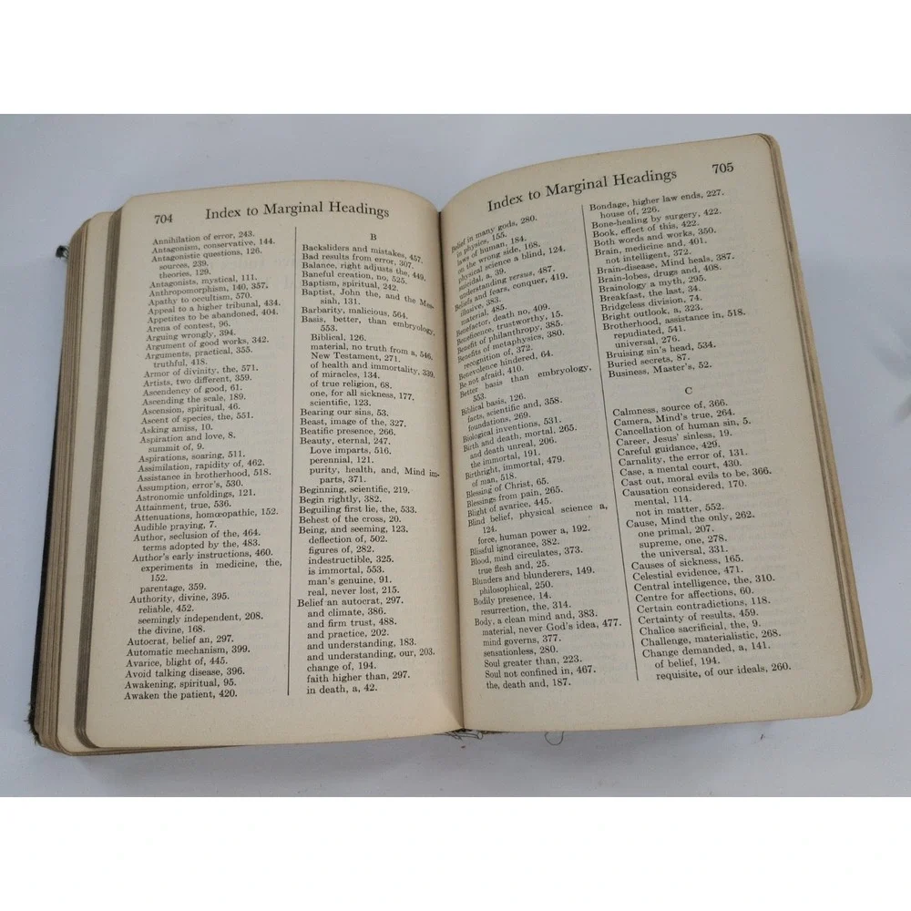 RARE SUNDAY SCHOOL ED🌿Science Health Key to the Scriptures Mary Baker Eddy 1934